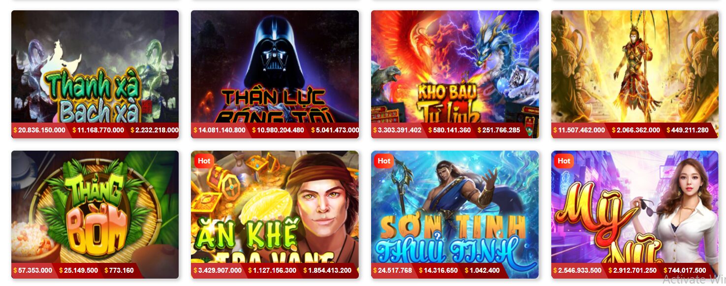 Một số game slot Five88 điển hình và nổi trội