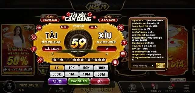 Hệ thống giao dịch siêu nhanh trong Max79 Club