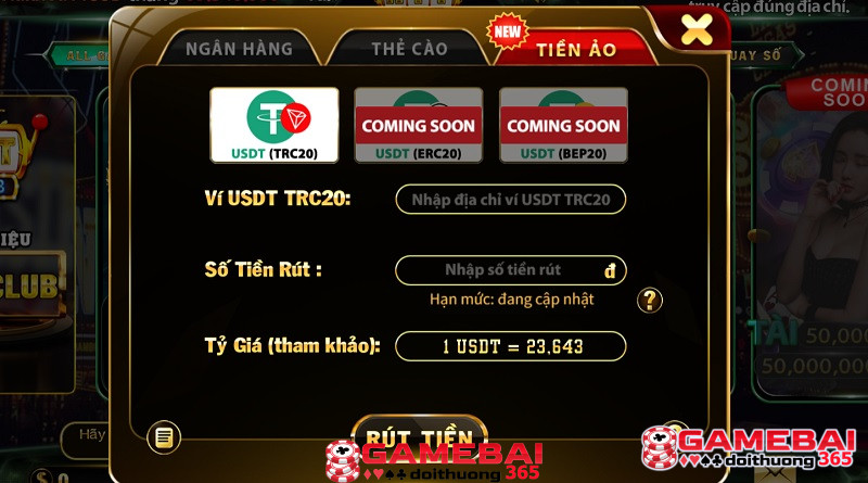 Rút tiền ảo mới lạ nhưng cực kỳ an toàn