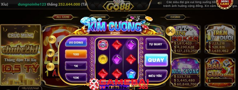 Game đổi thưởng kim cương trực tuyến tại Go88 trò chơi hot nhất năm 2024