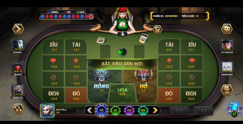 Rồng Hổ trò chơi đổi thưởng được săn đón nhất tại B52 Club và 68 Game Bài 