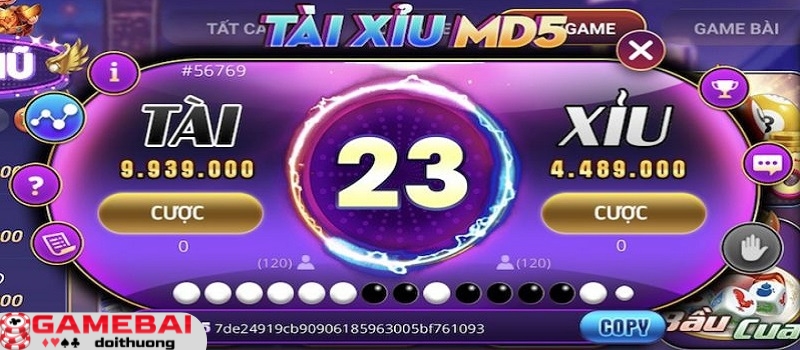 Luật chơi game Tài Xỉu MD5 68 Game Bài đổi thưởng